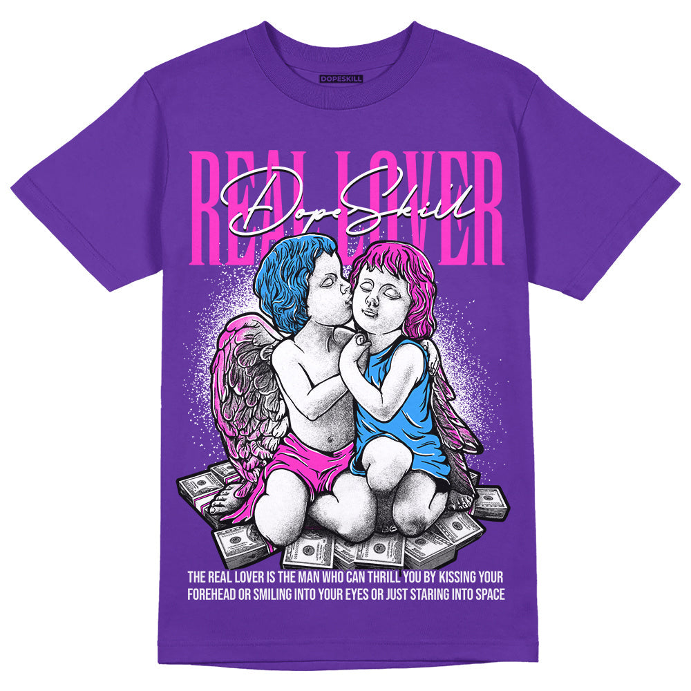 Dunk Purple Championship Court White superstreetwear Purple T-shirt Real Lover Graphic