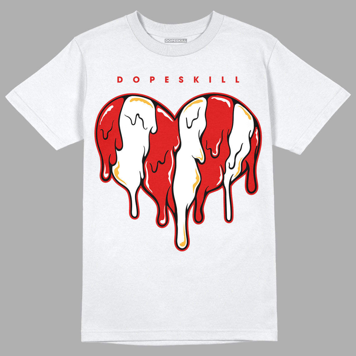 Dunk Low Gym Red superstreetwear T-Shirt Slime Drip Heart Graphic