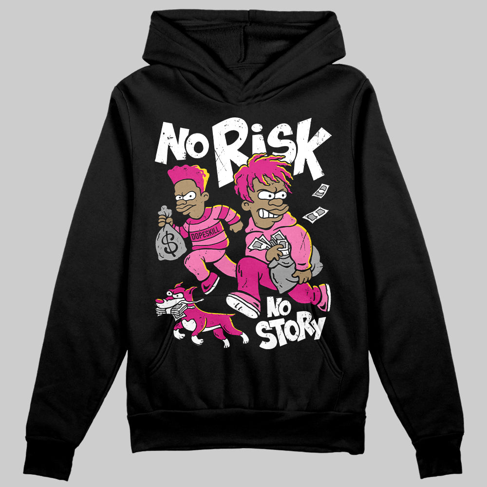 Rick RO Pink Leather Sneakers superstreetwear Hoodie Sweatshirt No Risk No Story Graphic