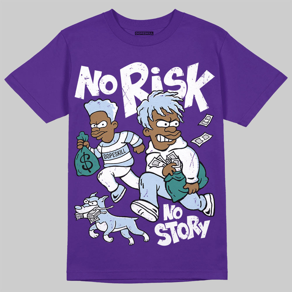 Grape 5s superstreetwear T-Shirt No Risk No Story Graphic