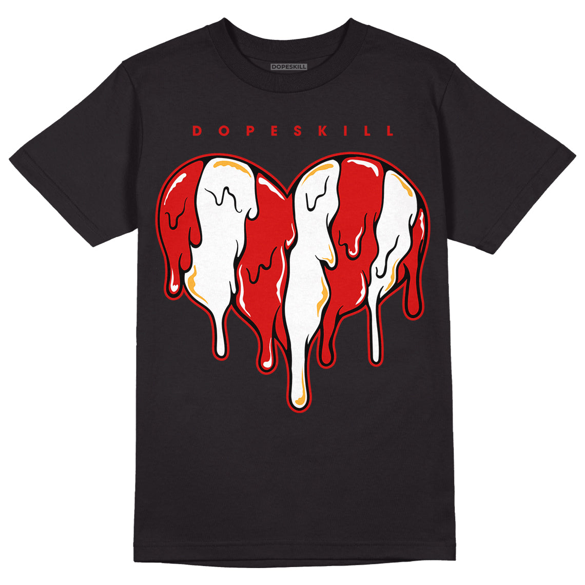 Dunk Low Gym Red superstreetwear T-Shirt Slime Drip Heart Graphic