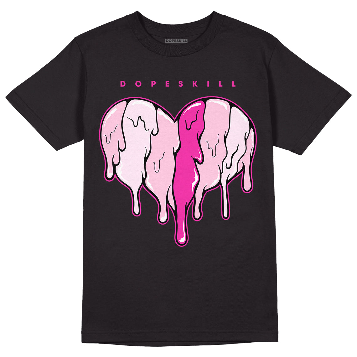 Triple Pink Dunk Low superstreetwear T-Shirt Slime Drip Heart Graphic
