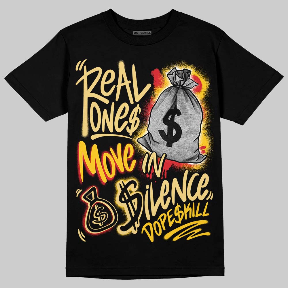 Quai 54 x Tour Yellow Black 1s superstreetwear T-Shirt Real Ones Move In Silence Graphic