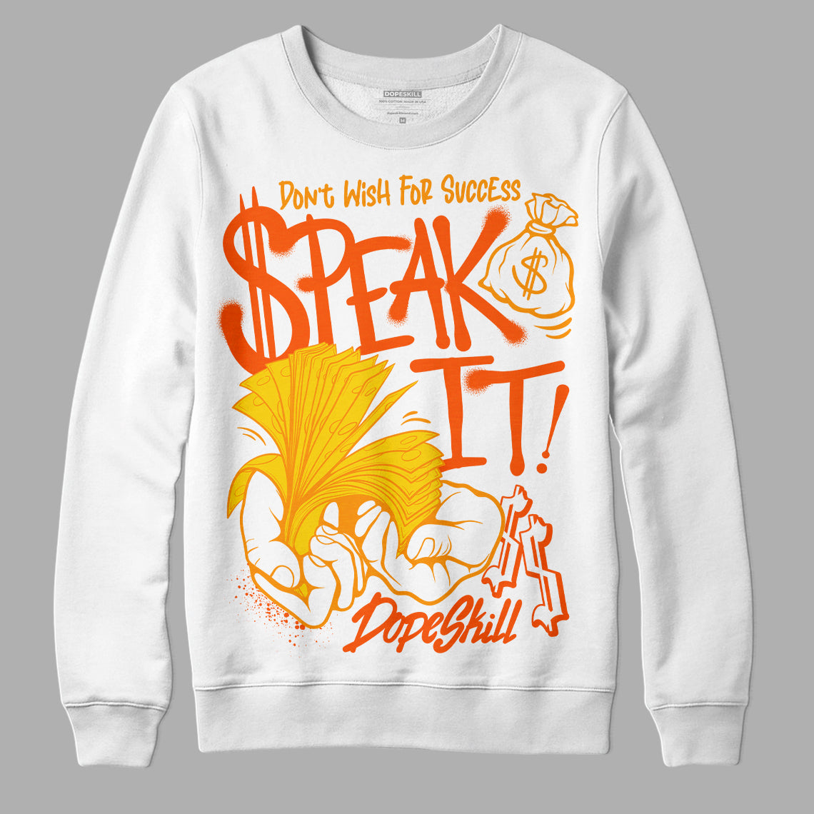 Yellow Ochre 6s superstreetwear Sweatshirt Speak It Graphic
