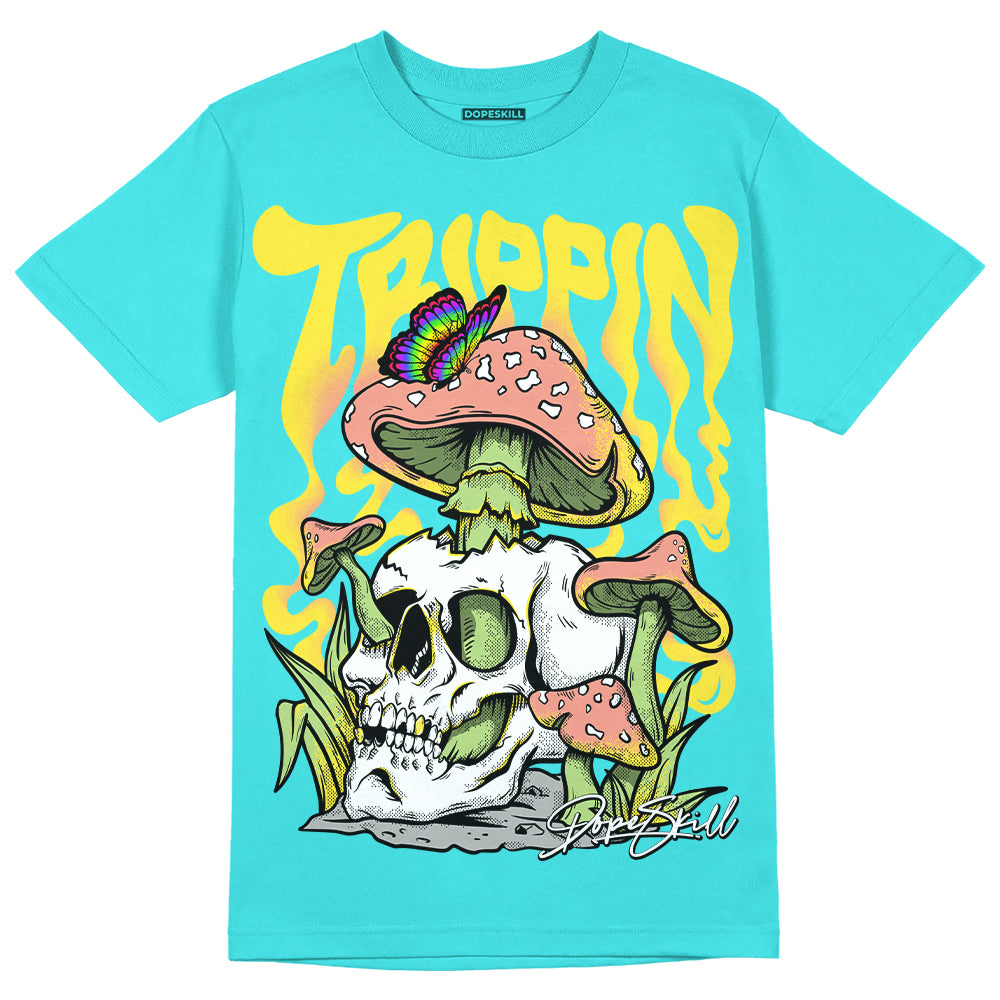 Cyan Burst 9060 superstreetwear Virtual Blue T-shirt Trippin Graphic