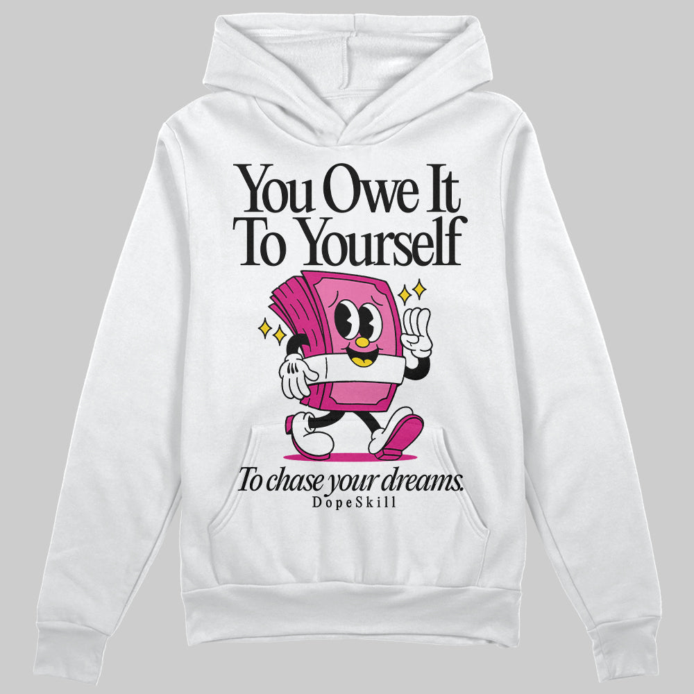 Rick RO Pink Leather Sneakers superstreetwear Hoodie Sweatshirt Owe It To Yourself Graphic