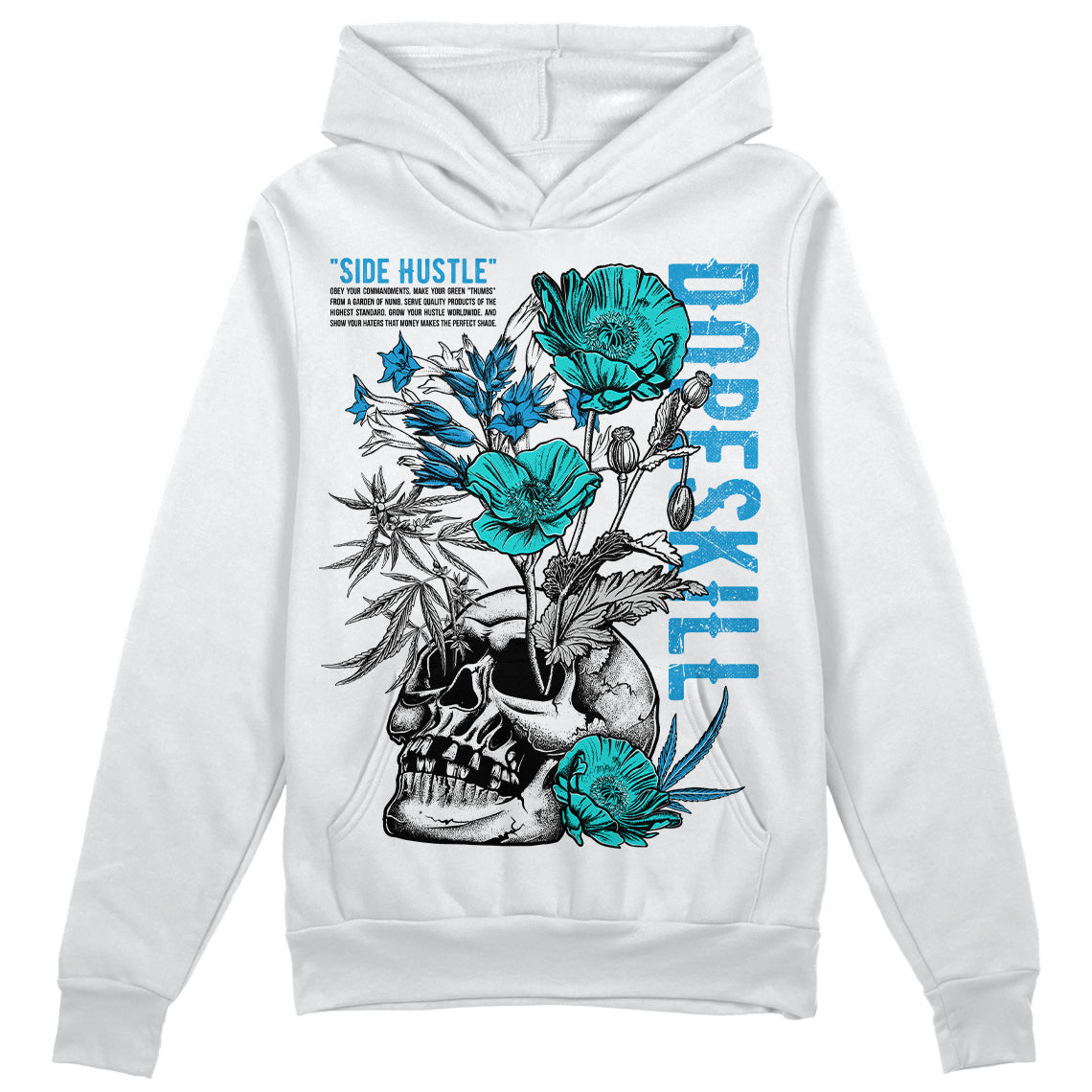 Military Blue 4s superstreetwear Hoodie Sweatshirt Side Hustle Graphic