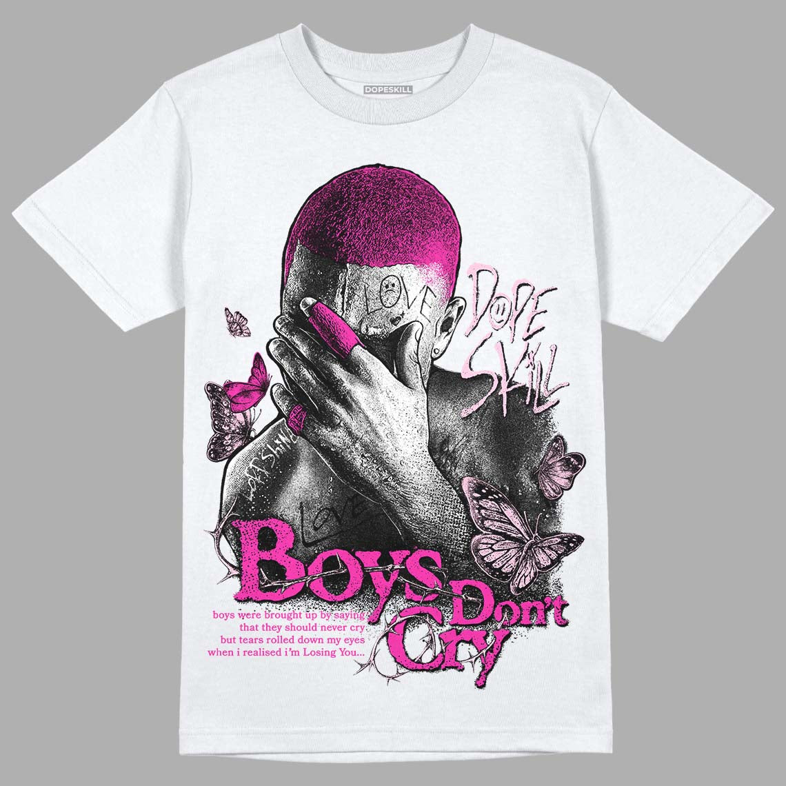 Triple Pink Dunk Low superstreetwear T-Shirt Boys Don't Cry Graphic