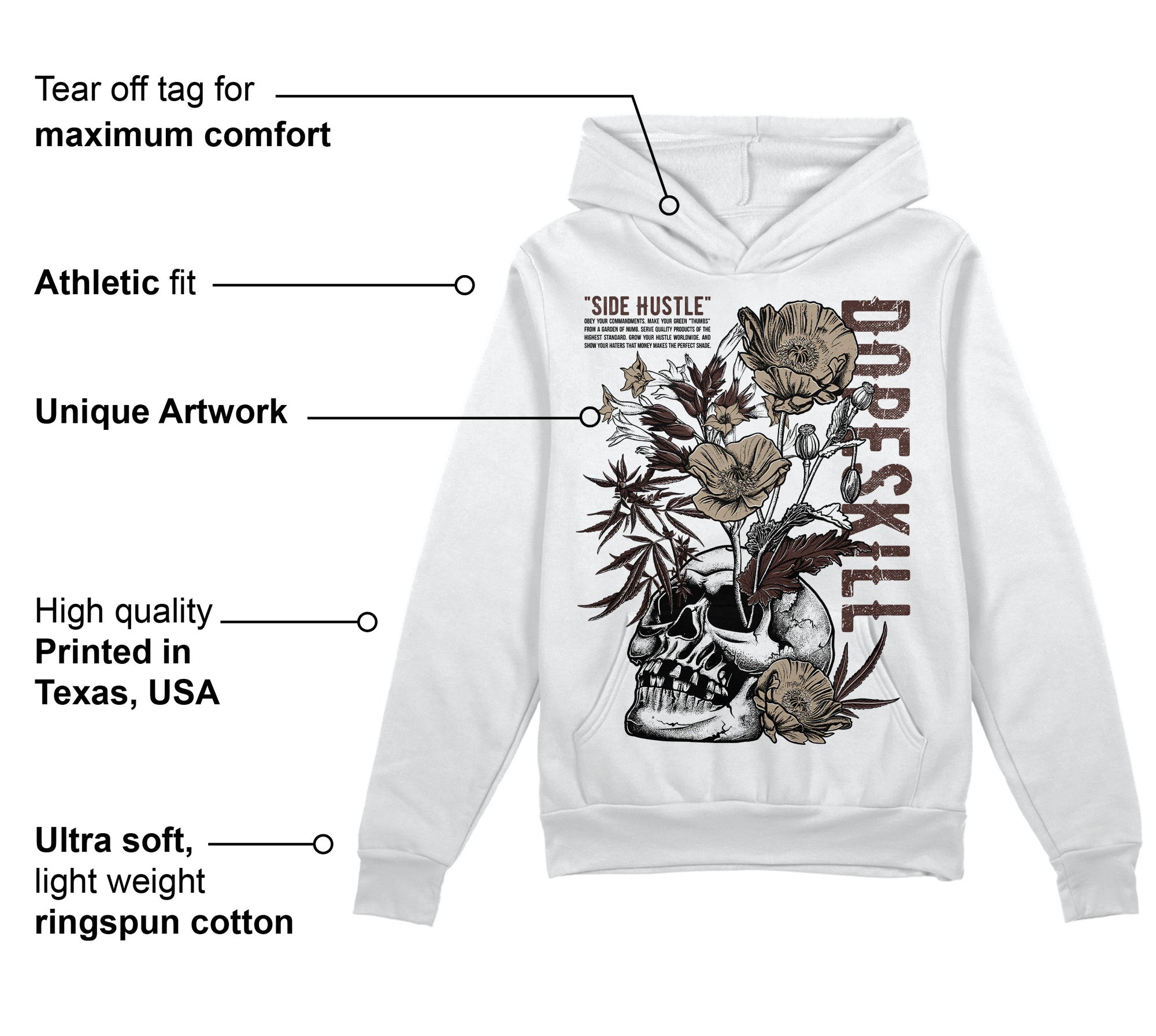 Latte 1s superstreetwear Hoodie Sweatshirt Side Hustle Graphic