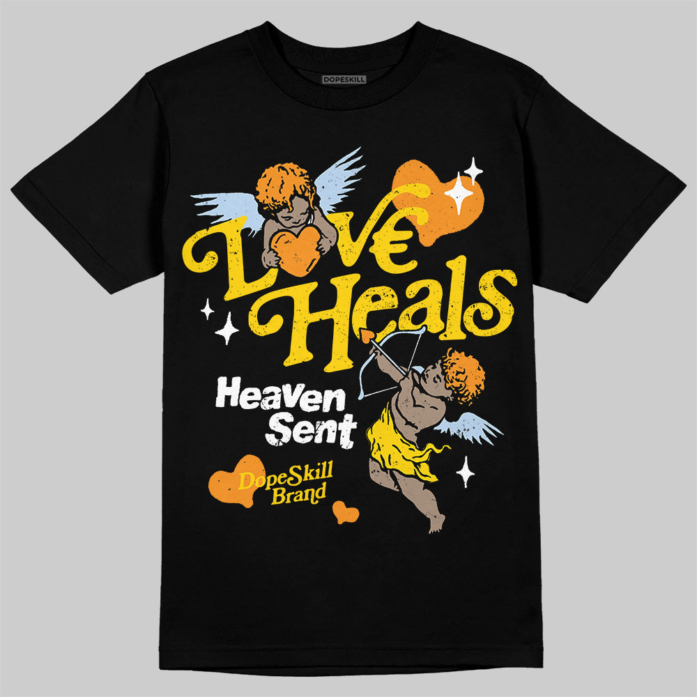Yellow Ochre 6s superstreetwear T-Shirt New Love Heals Graphic