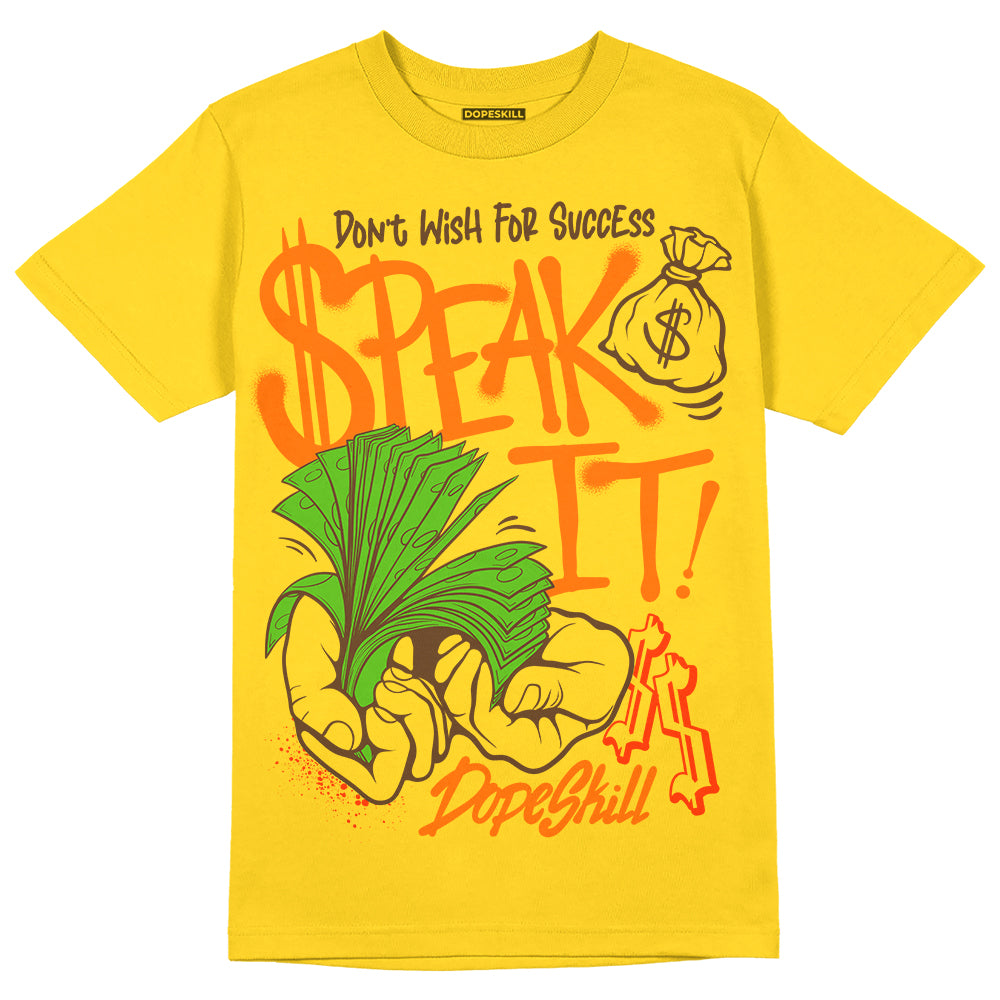 Black Tour Yellow AJ 4 Thunder superstreetwear Unisex T-Shirt Speak It Graphic