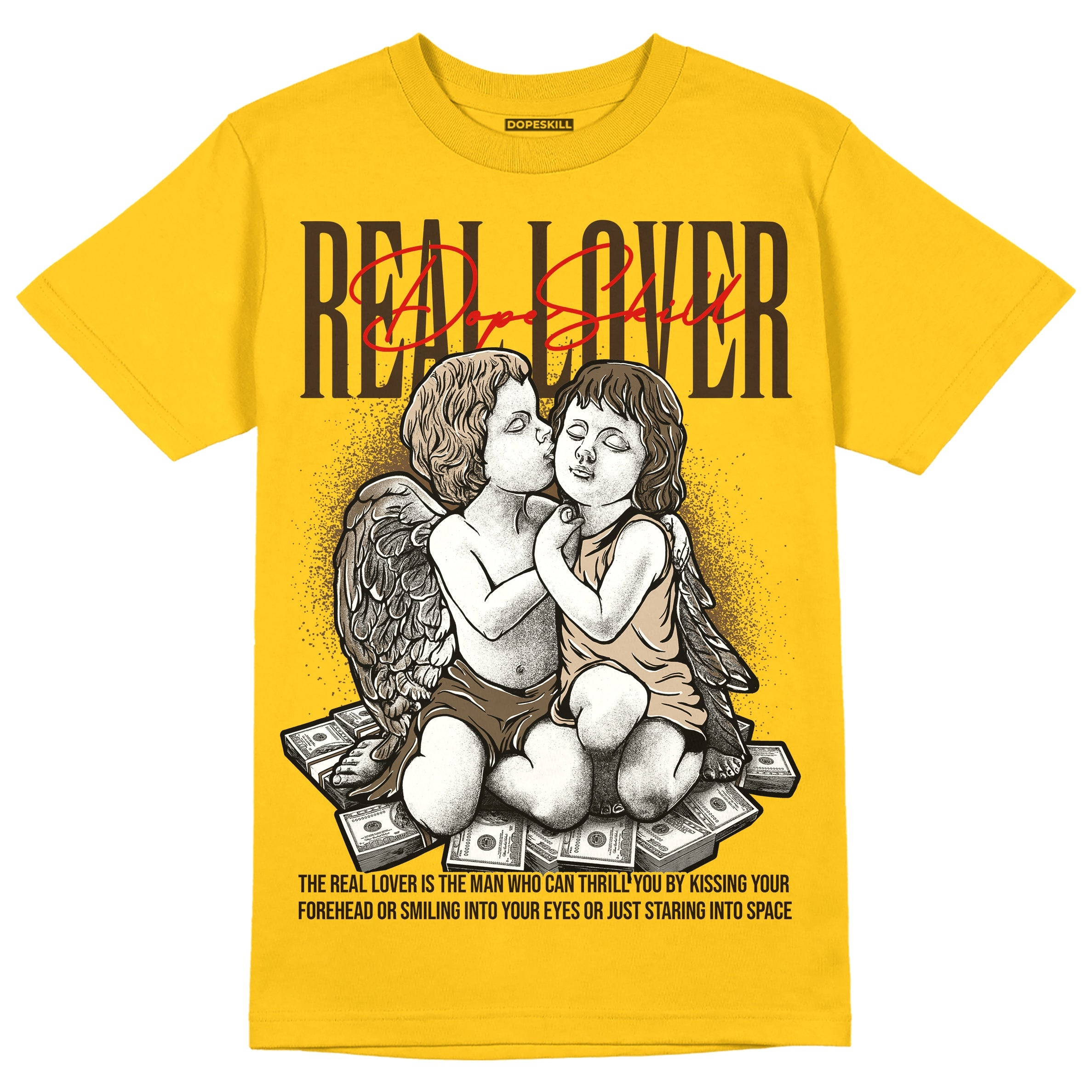 Yellow Collection superstreetwear Gold T-shirt Real Lover Graphic