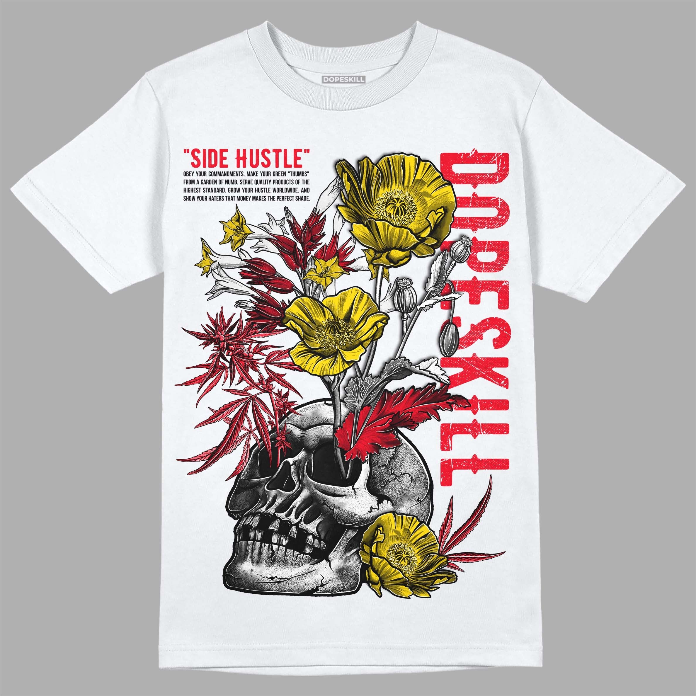 Red Thunder 4s superstreetwear T-shirt Side Hustle Graphic