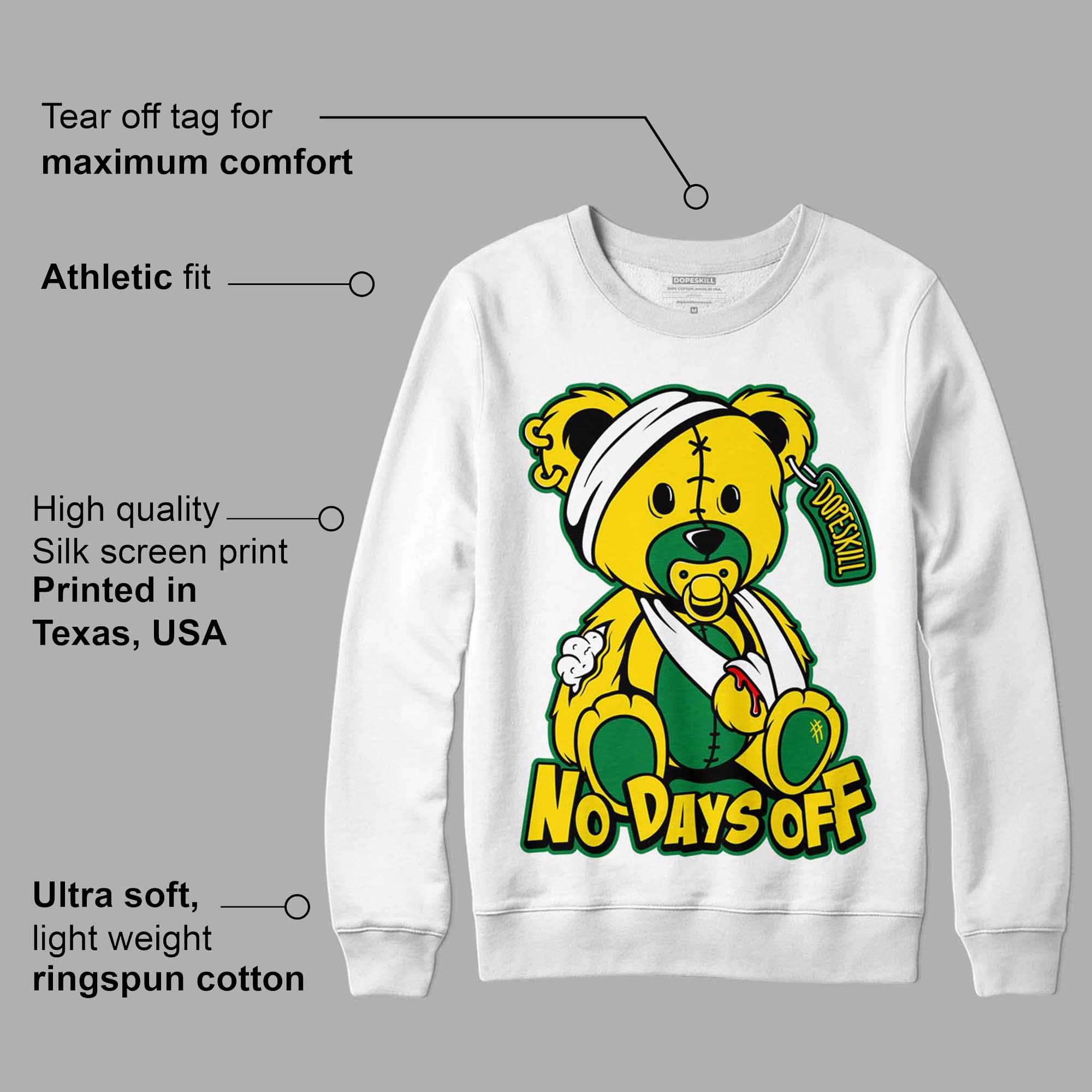 Dunk Low Reverse Brazil superstreetwear Sweatshirt Hurt Bear Graphic