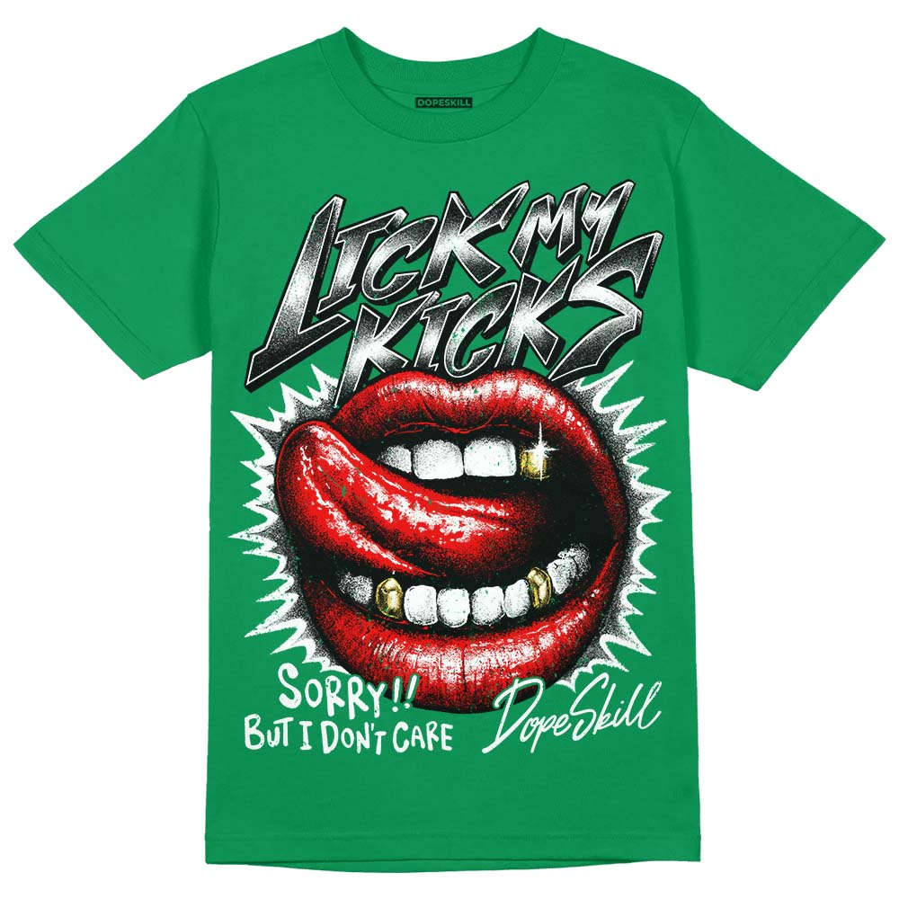 Green Collection superstreetwear Green T-shirt Lick My Kicks Graphic