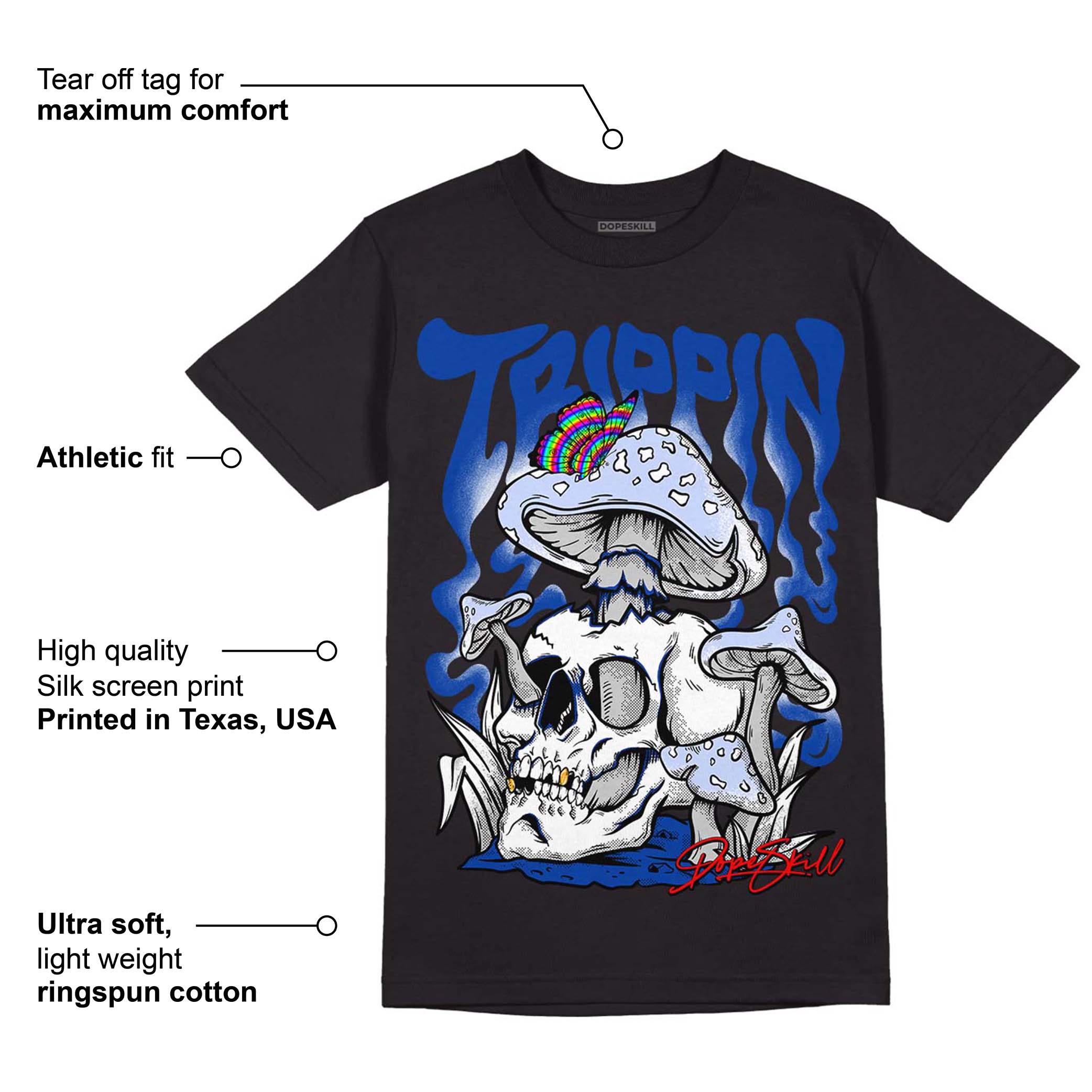 Racer Blue 5s superstreetwear T-Shirt Trippin Graphic