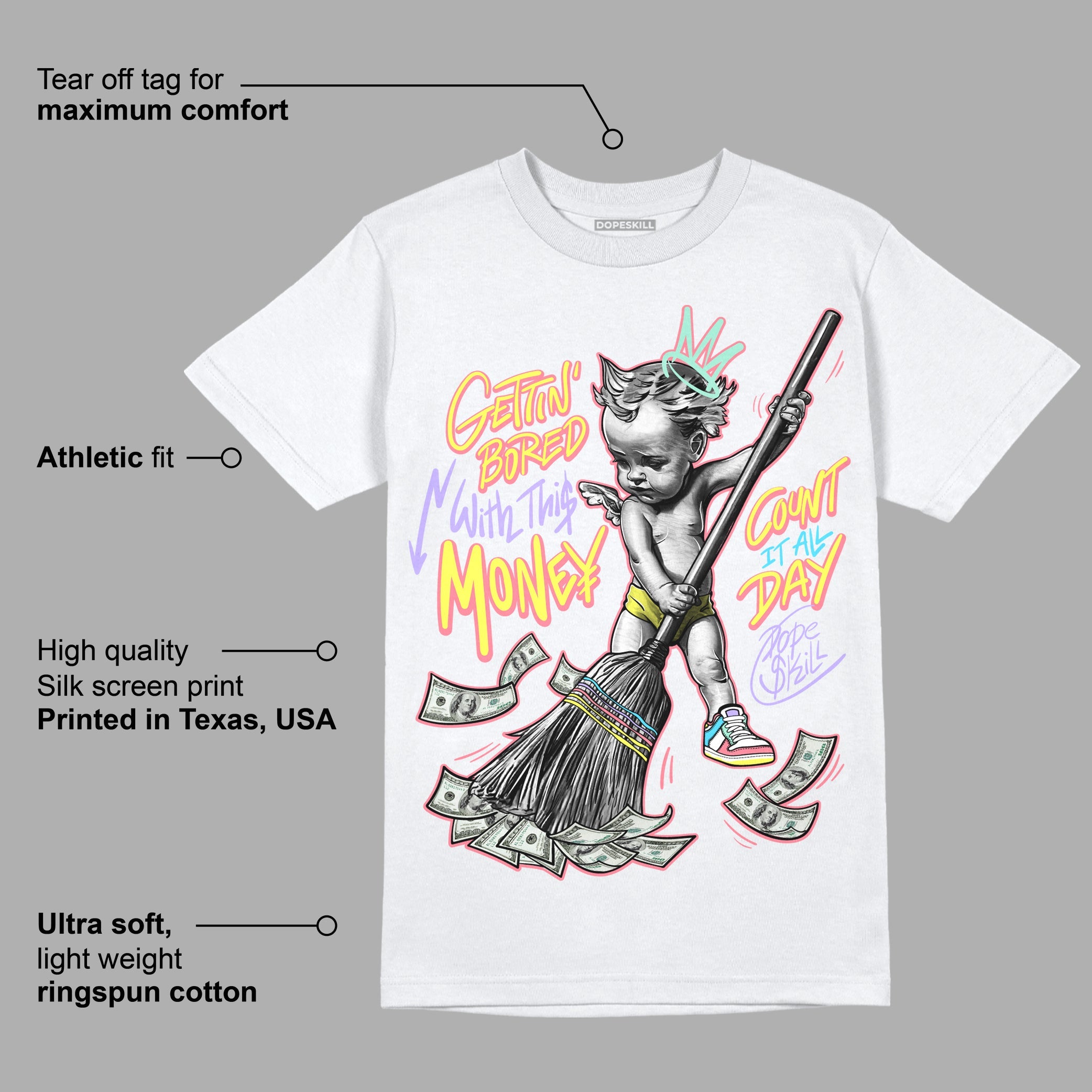 Candy Easter Dunk Low superstreetwear T-Shirt Gettin Bored With This Money Graphic