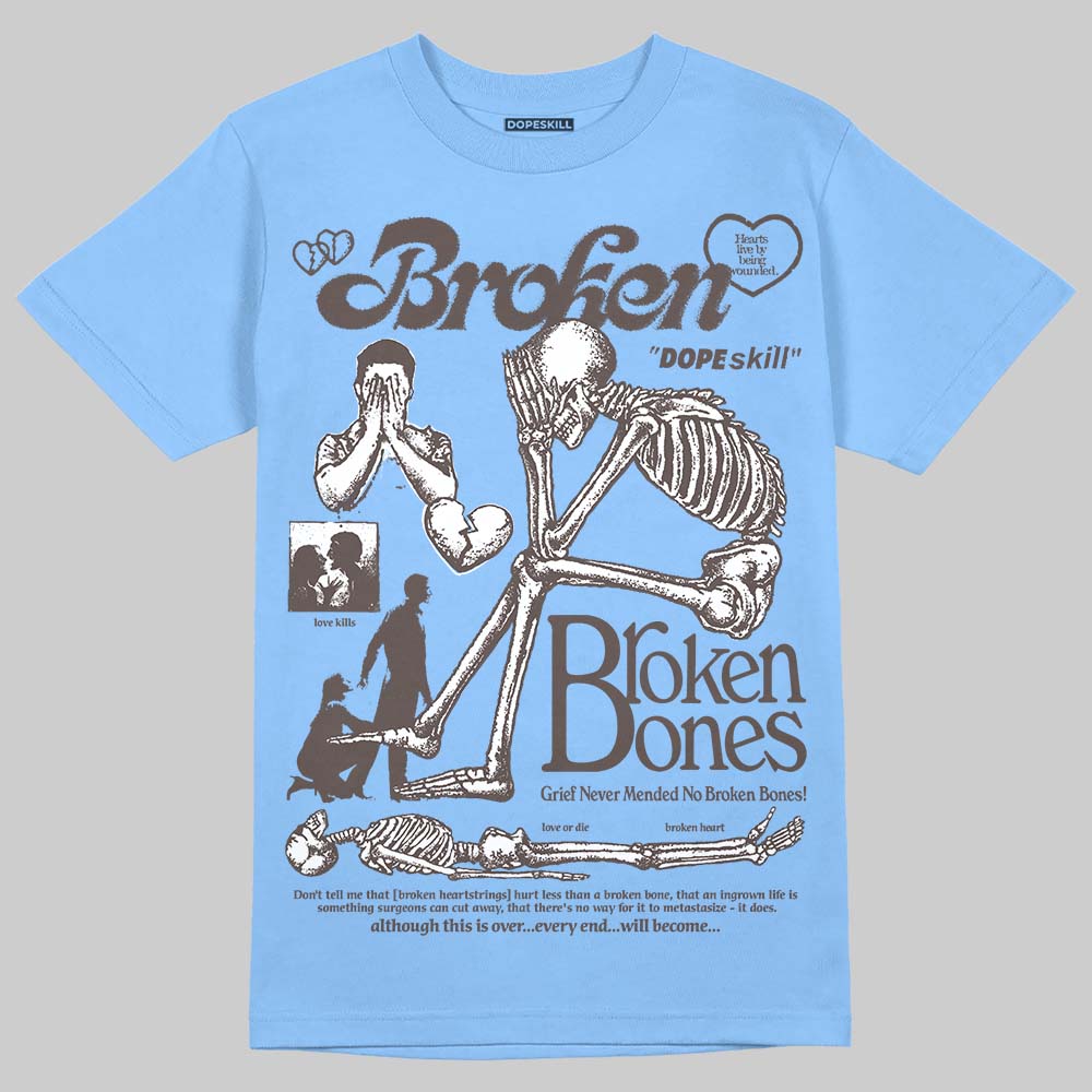 Handball Spezial Light Blue superstreetwear T-Shirt Broken Bones Graphic