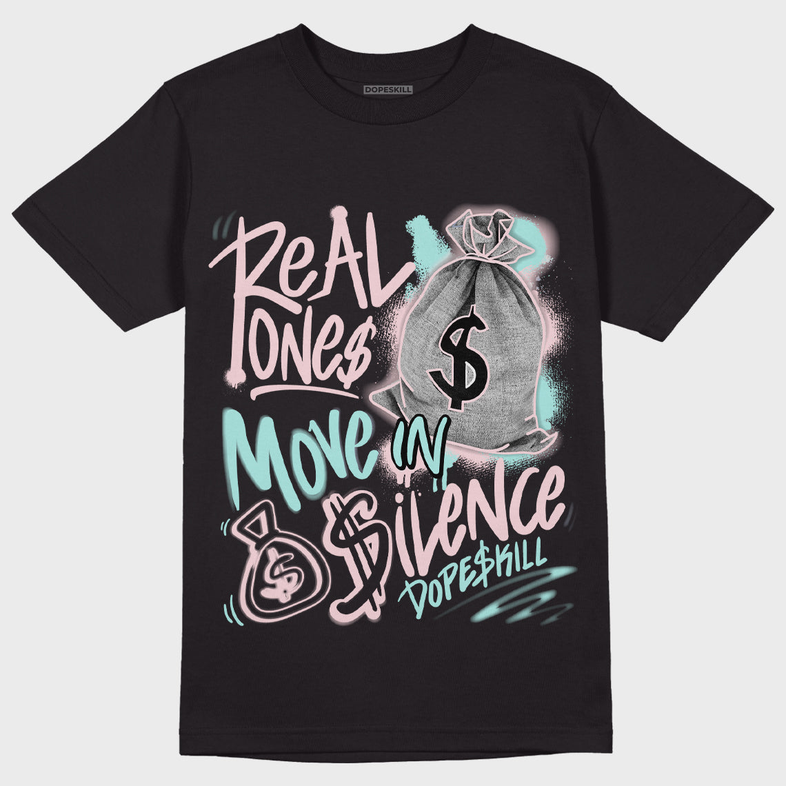 AJ 5 Easter superstreetwear T-Shirt Real Ones Move In Silence Graphic