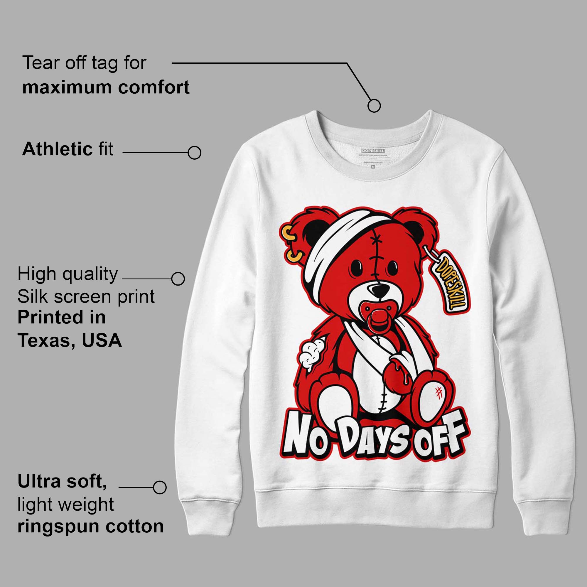 Dunk Low Gym Red superstreetwear Sweatshirt Hurt Bear Graphic
