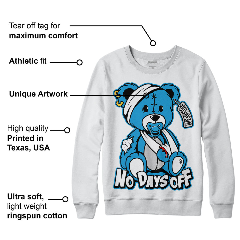 Military Blue 4s superstreetwear Sweatshirt Hurt Bear Graphic