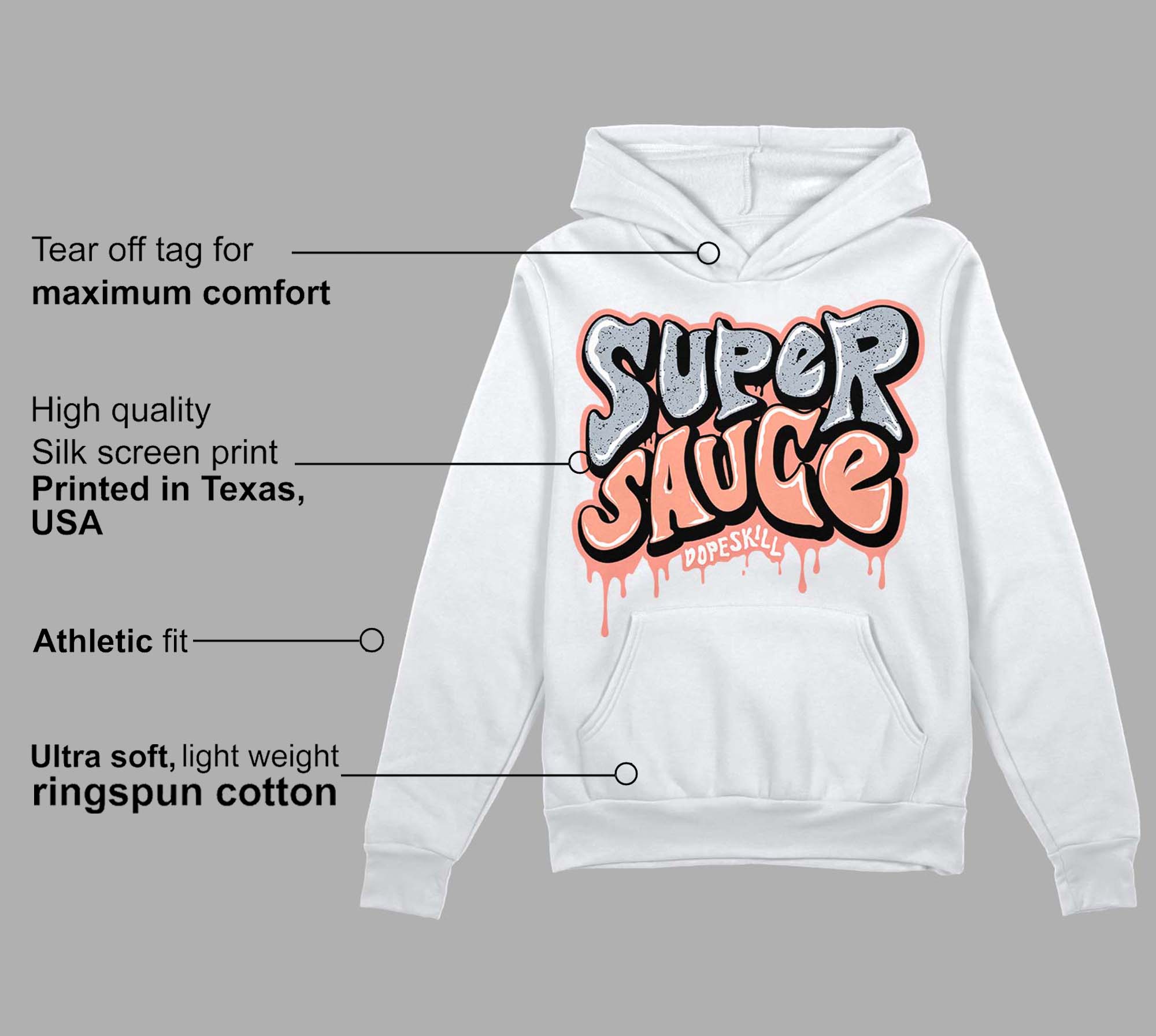Crimson Bliss 5s superstreetwear Hoodie Sweatshirt Super Sauce Graphic