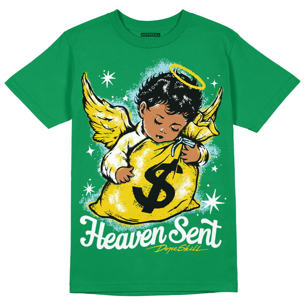 Lucky Green 5s superstreetwear Green T-shirt Heaven Sent Graphic