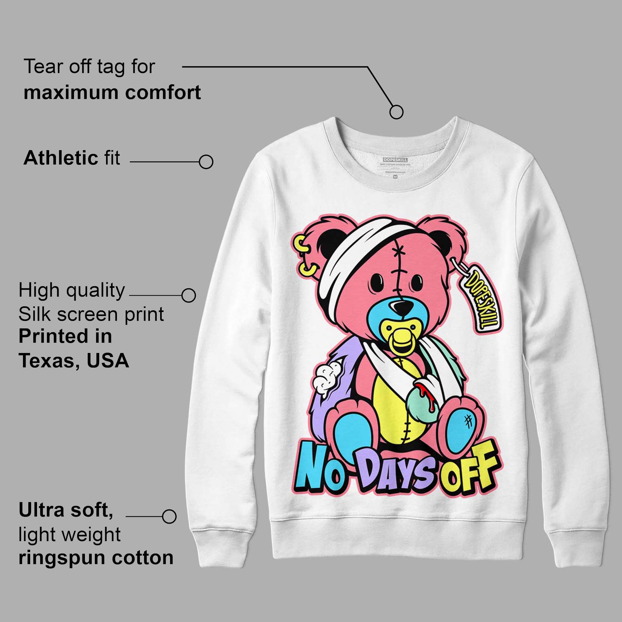 Candy Easter Dunk Low superstreetwear Sweatshirt Hurt Bear Graphic