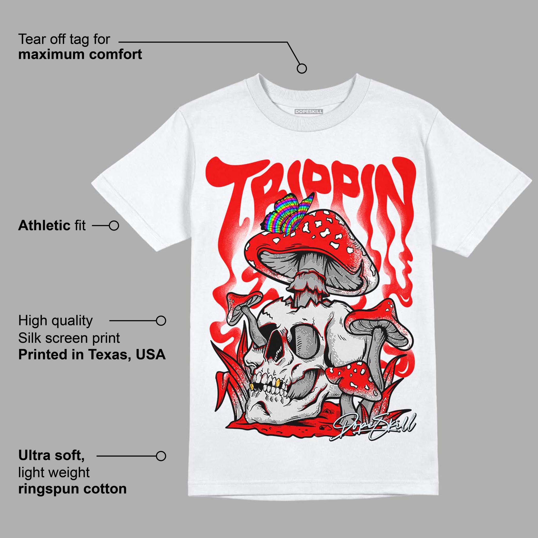 Cherry 11s superstreetwear T-Shirt Trippin Graphic