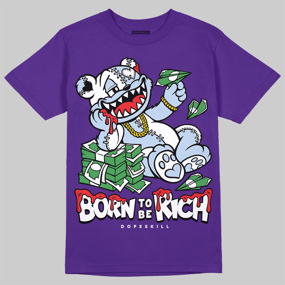 Grape 5s superstreetwear T-Shirt Born To Be Rich Graphic