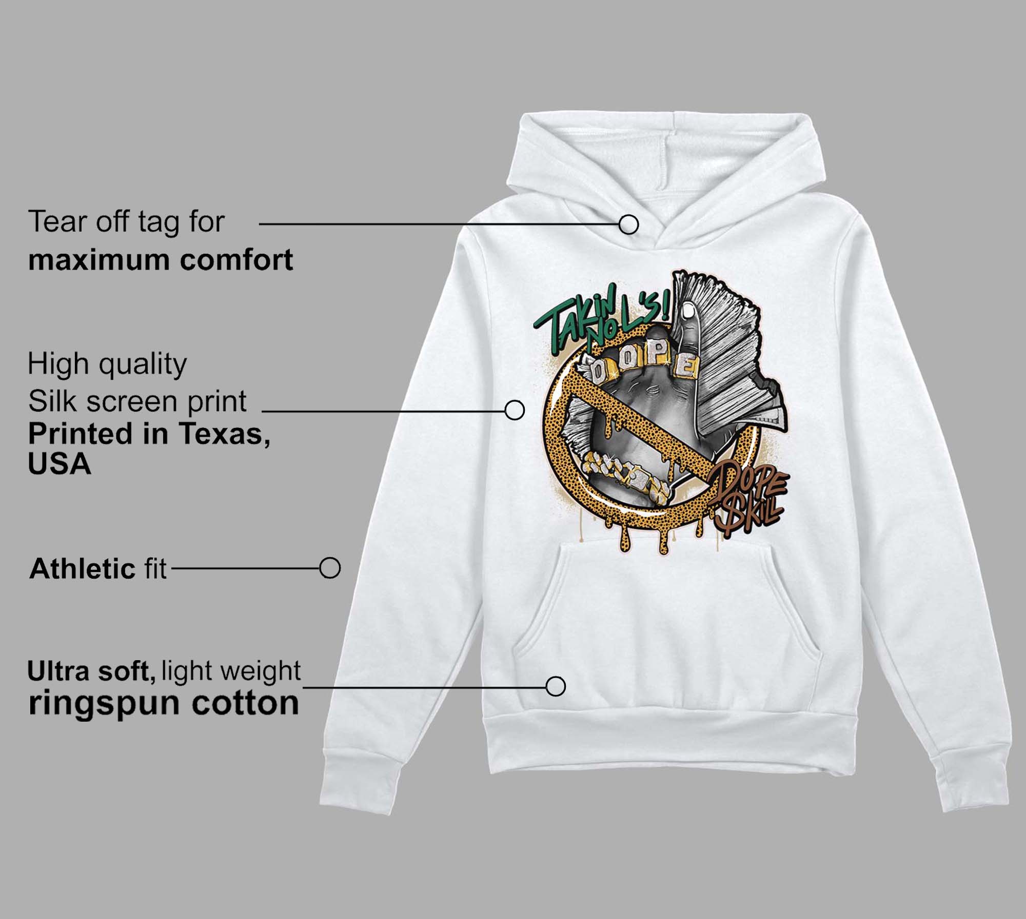 Safari Dunk Low superstreetwear Hoodie Sweatshirt Takin No L's Graphic