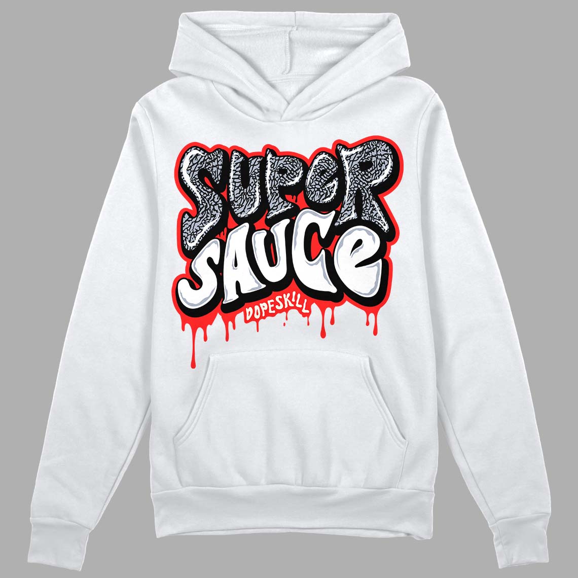 White Cement Reimagined 3s superstreetwear Hoodie Sweatshirt Super Sauce Graphic