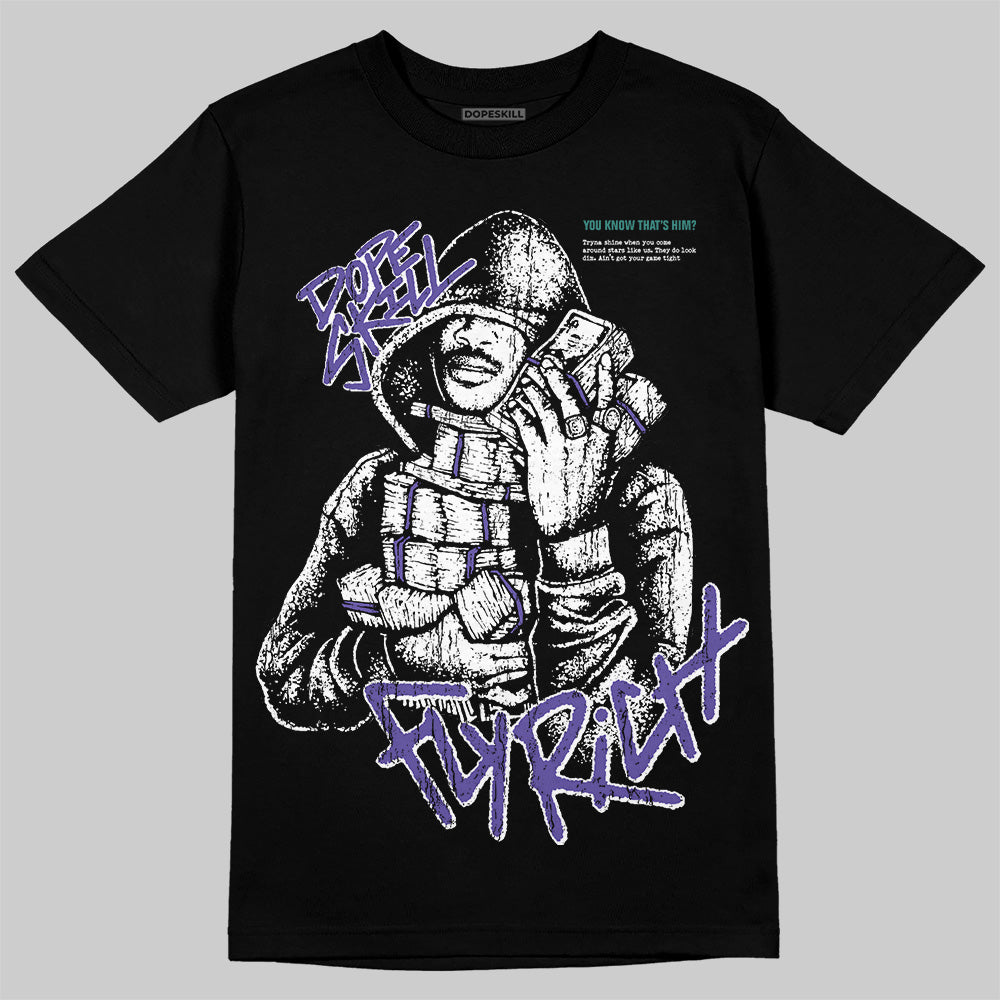 Grape 5s superstreetwear T-Shirt Fly Rich Graphic