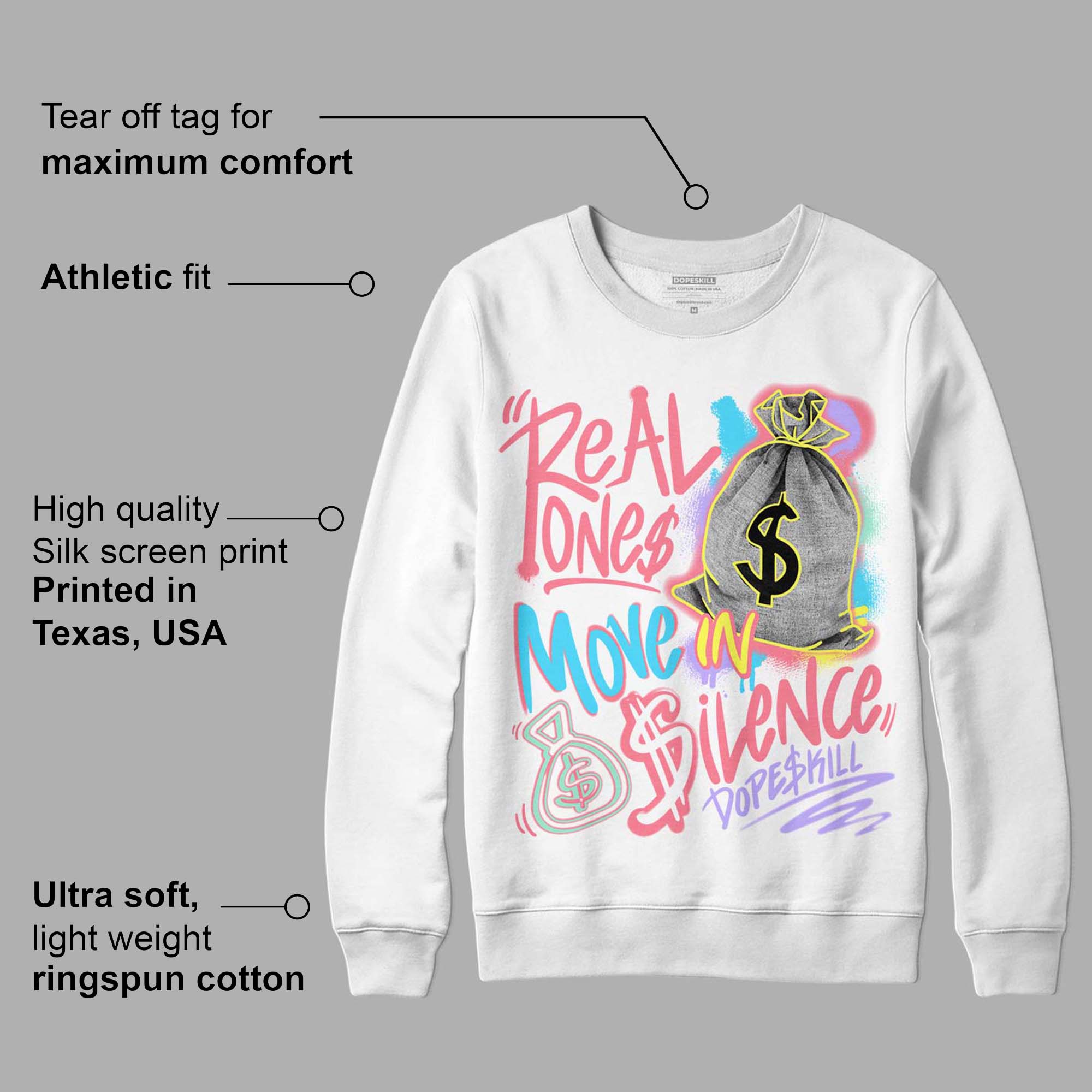 Candy Easter Dunk Low superstreetwear Sweatshirt Real Ones Move In Silence Graphic