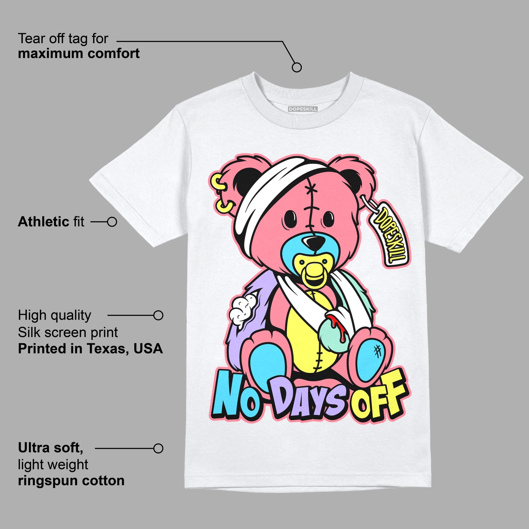 Candy Easter Dunk Low superstreetwear T-Shirt Hurt Bear Graphic