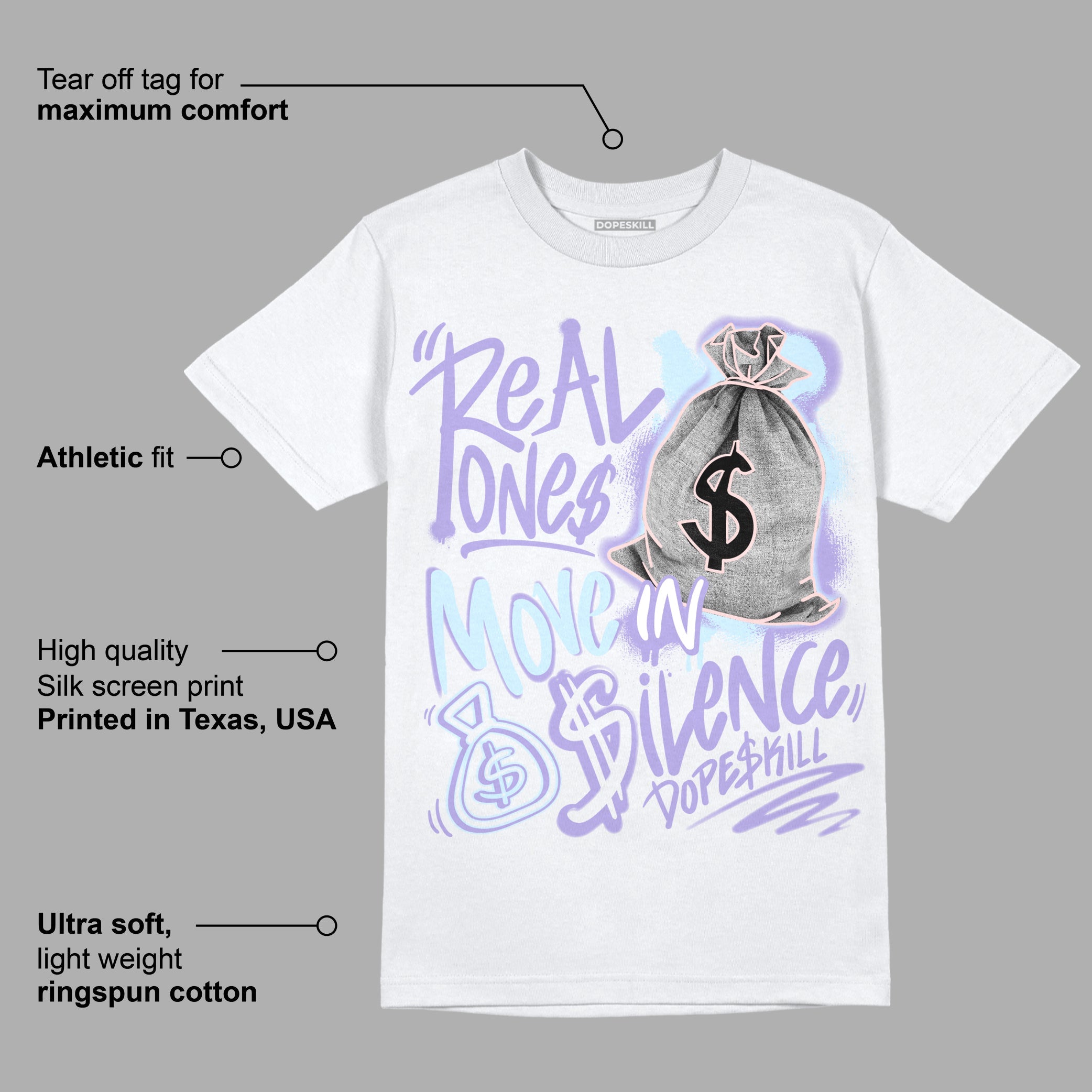 Easter Dunk Low superstreetwear T-Shirt Real Ones Move In Silence Graphic