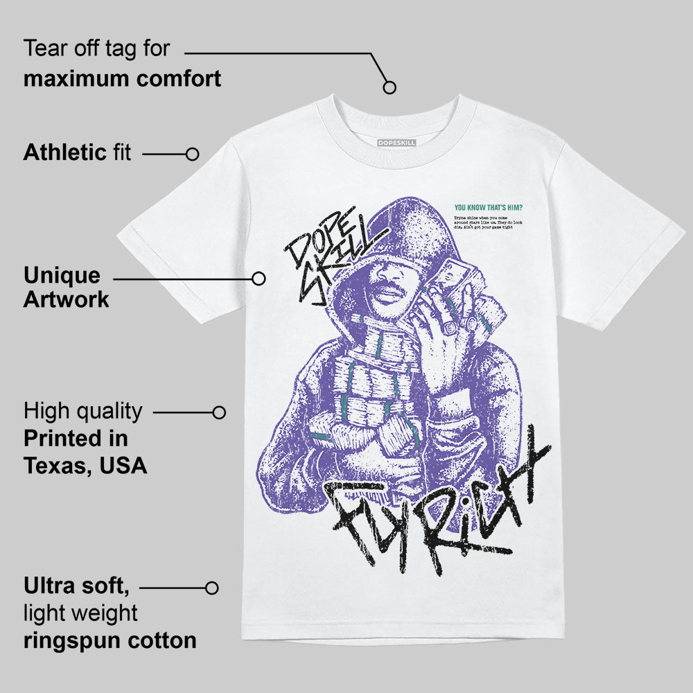 Grape 5s superstreetwear T-Shirt Fly Rich Graphic
