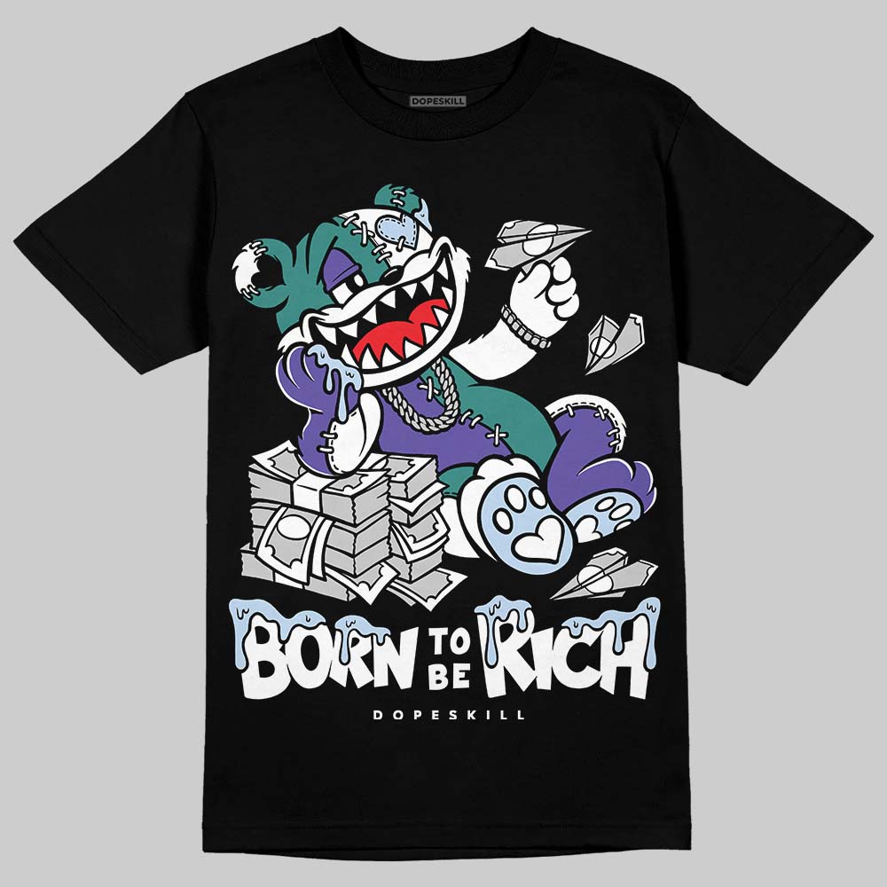 Grape 5s superstreetwear T-Shirt Born To Be Rich Graphic