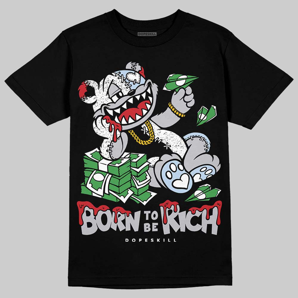Black Metallic Reimagined 5s superstreetwear T-Shirt Born To Be Rich Graphic