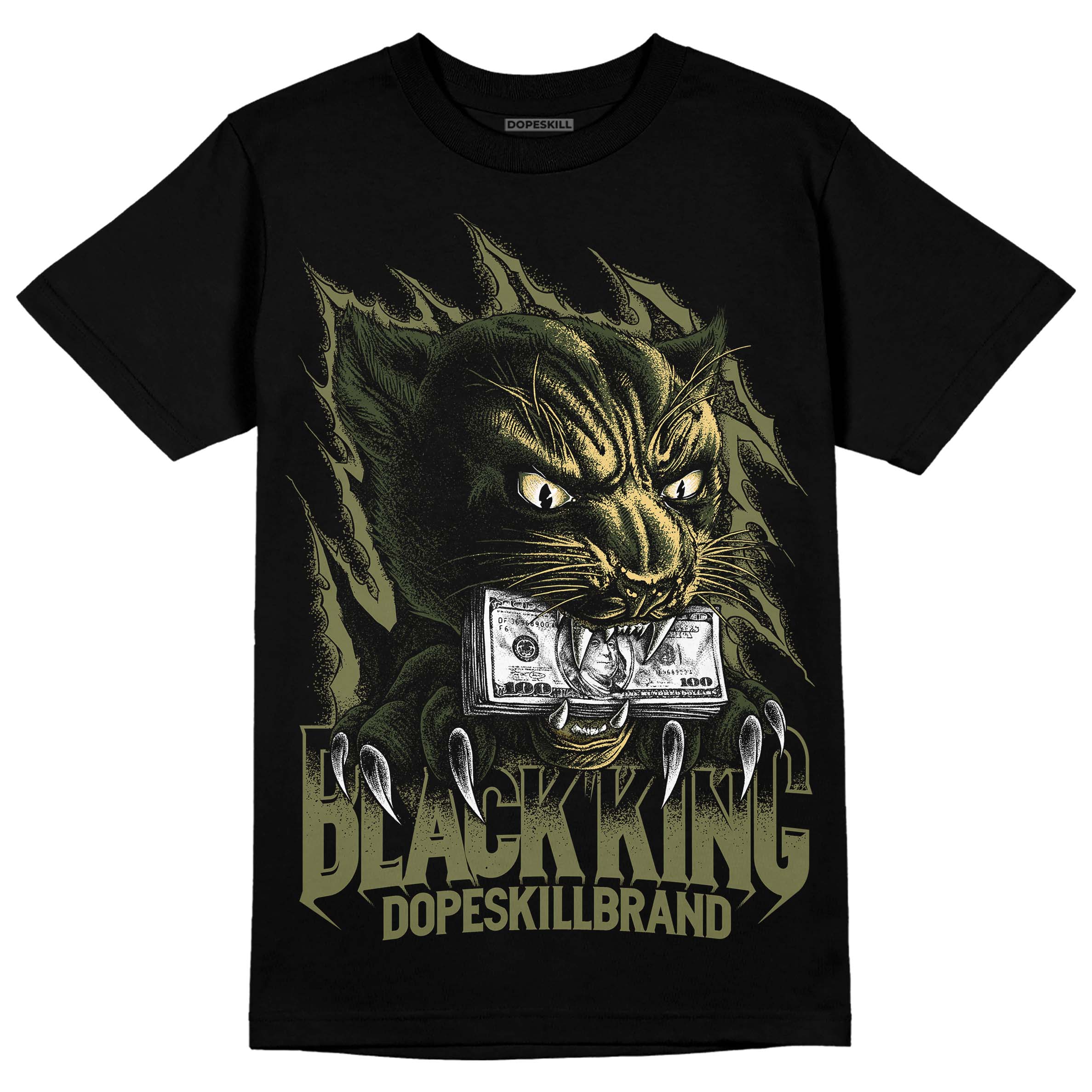 Craft Olive 4s superstreetwear T-Shirt Black King Graphic