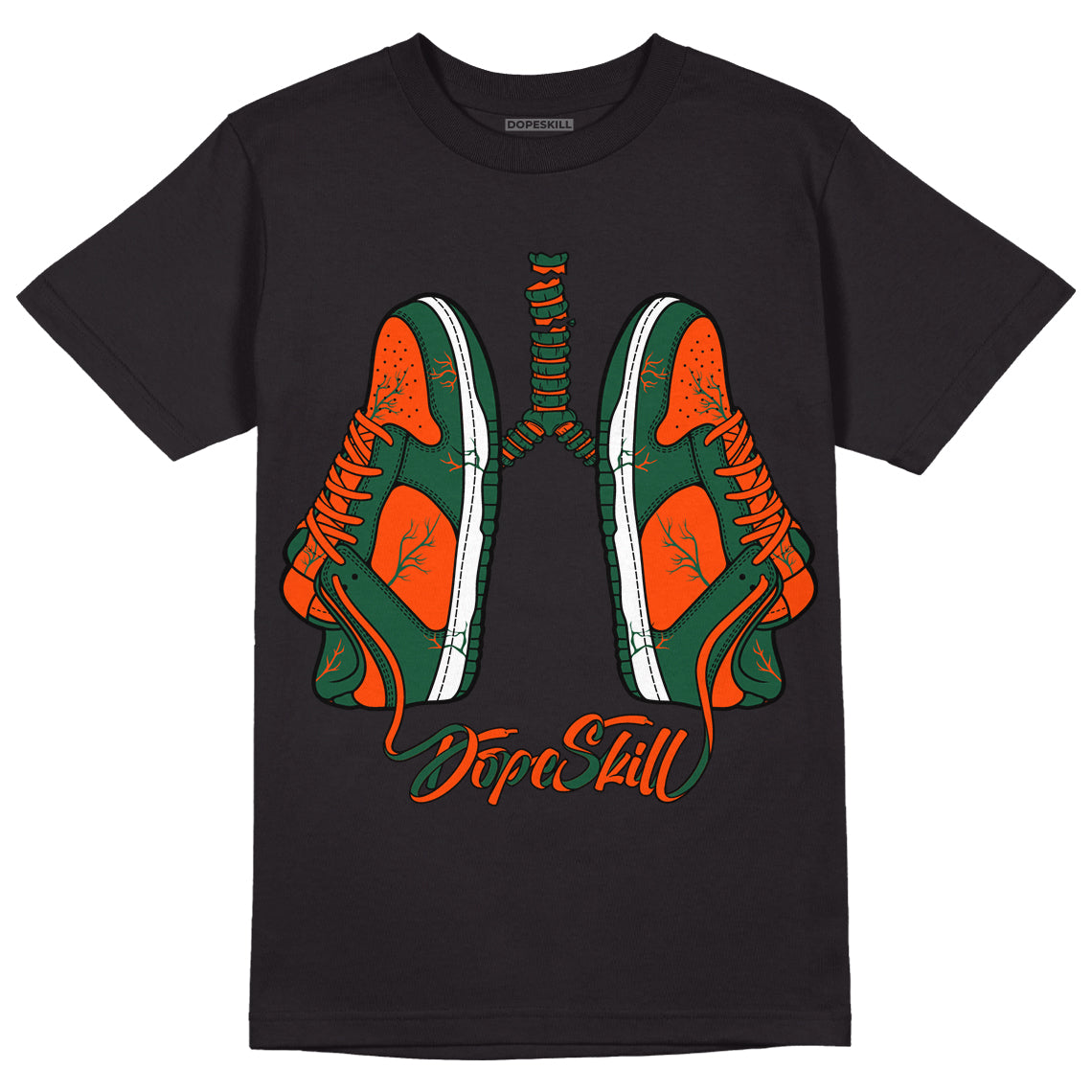 Dunk Low Team Dark Green Orange superstreetwear T-Shirt Breathe Graphic