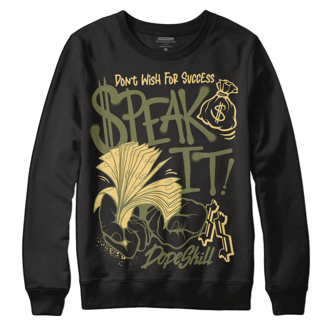 Craft Olive 4s superstreetwear Sweatshirt Speak It Graphic