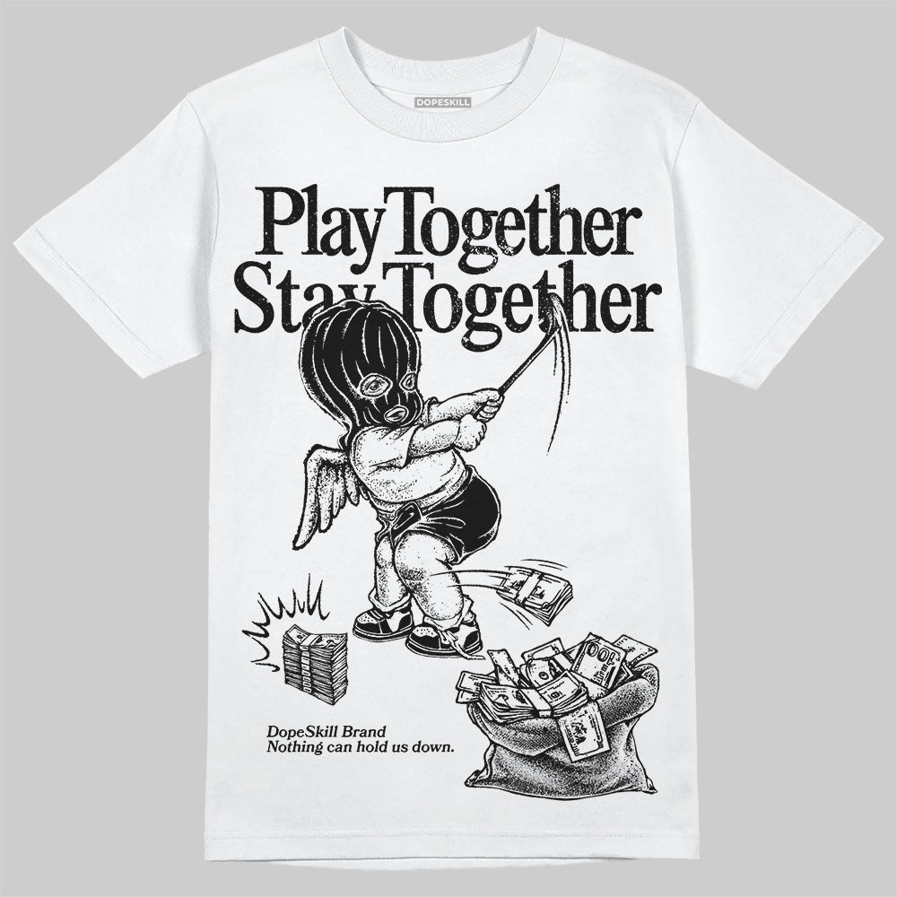 Dunk Panda White Black superstreetwear T-Shirt Play together,Stay together Graphic