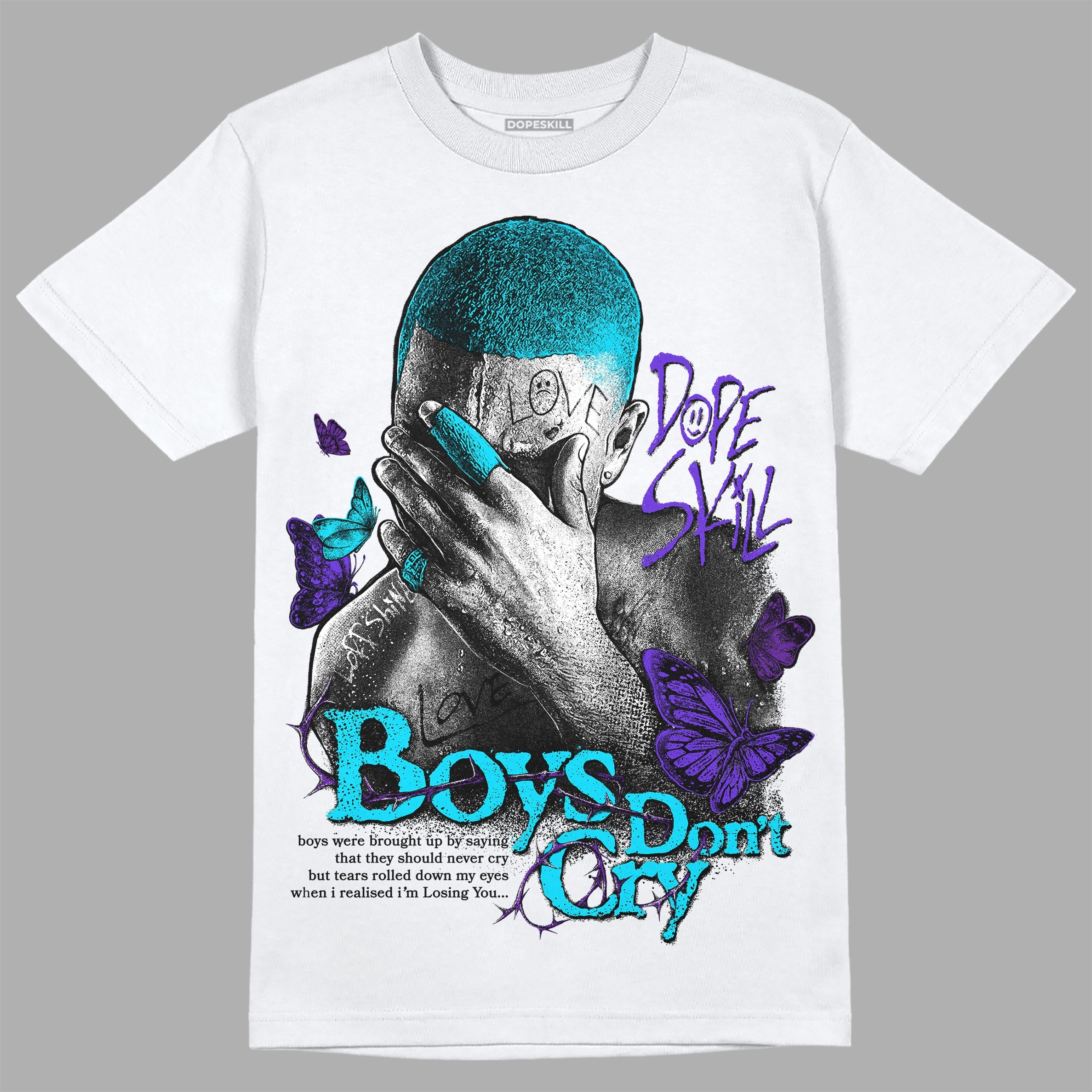 Aqua 6s superstreetwear T-Shirt Boys Don't Cry Graphic