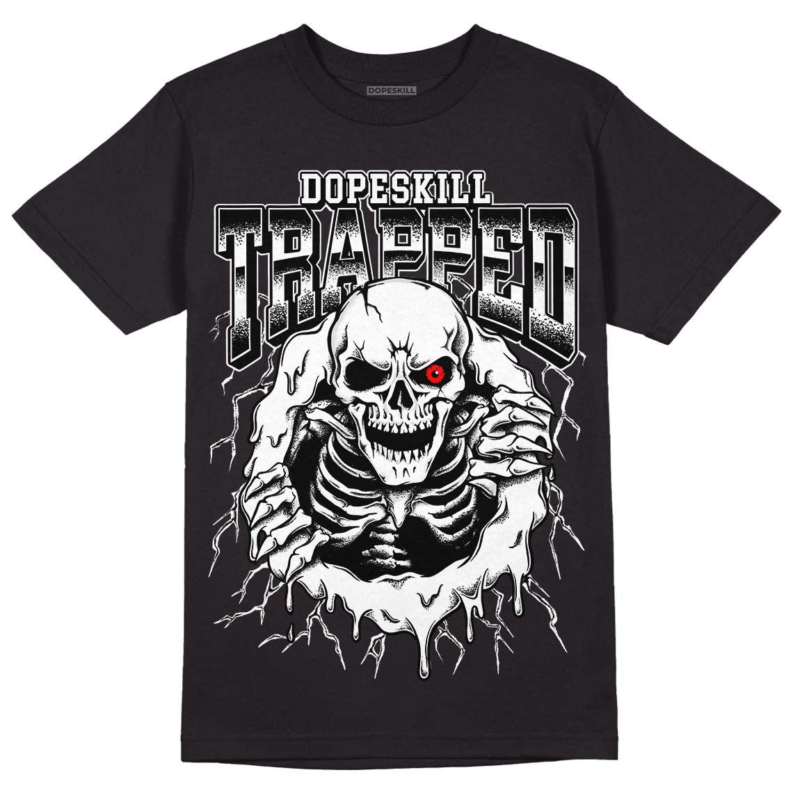 Dunk Low Panda White Black superstreetwear T-Shirt Trapped Halloween Graphic