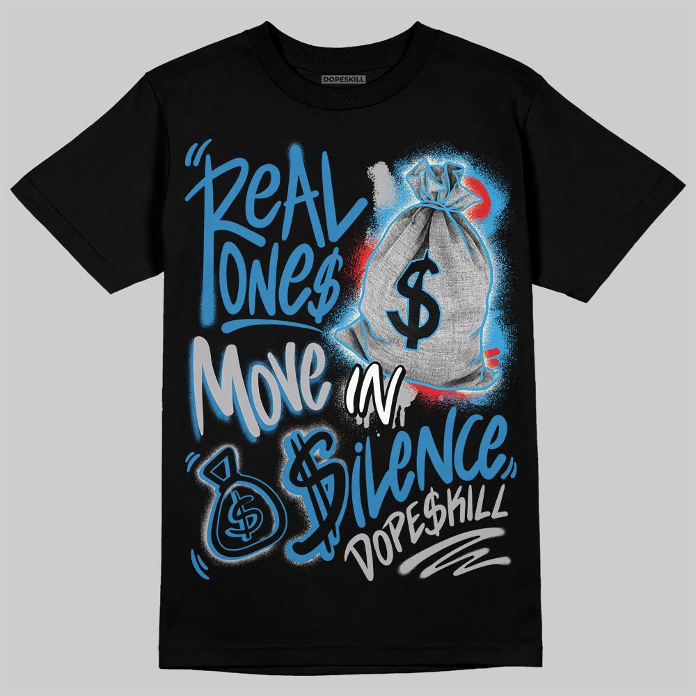 Rare Air 3s superstreetwear T-Shirt Real Ones Move In Silence Graphic