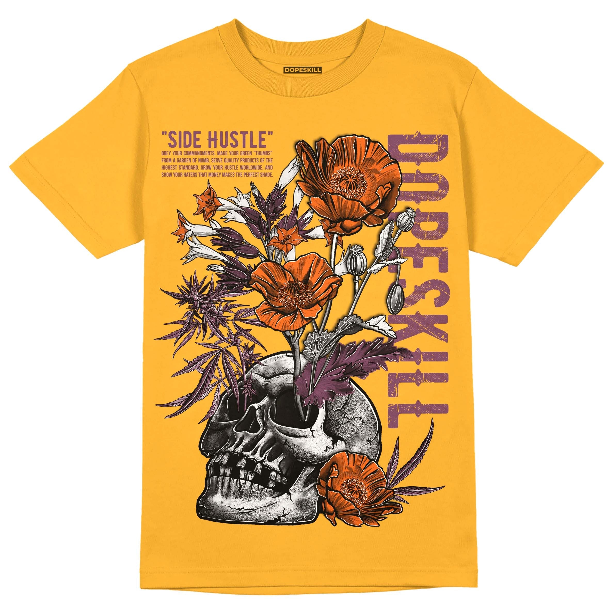 Brotherhood 1s High OG superstreetwear University Gold T-shirt Side Hustle Graphic