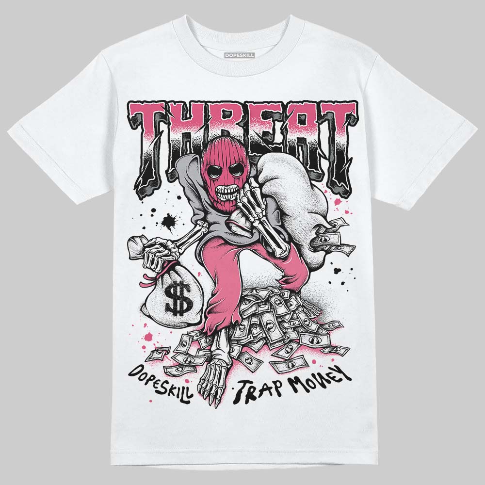 White Fluo Pink superstreetwear T-Shirt Threat Graphic