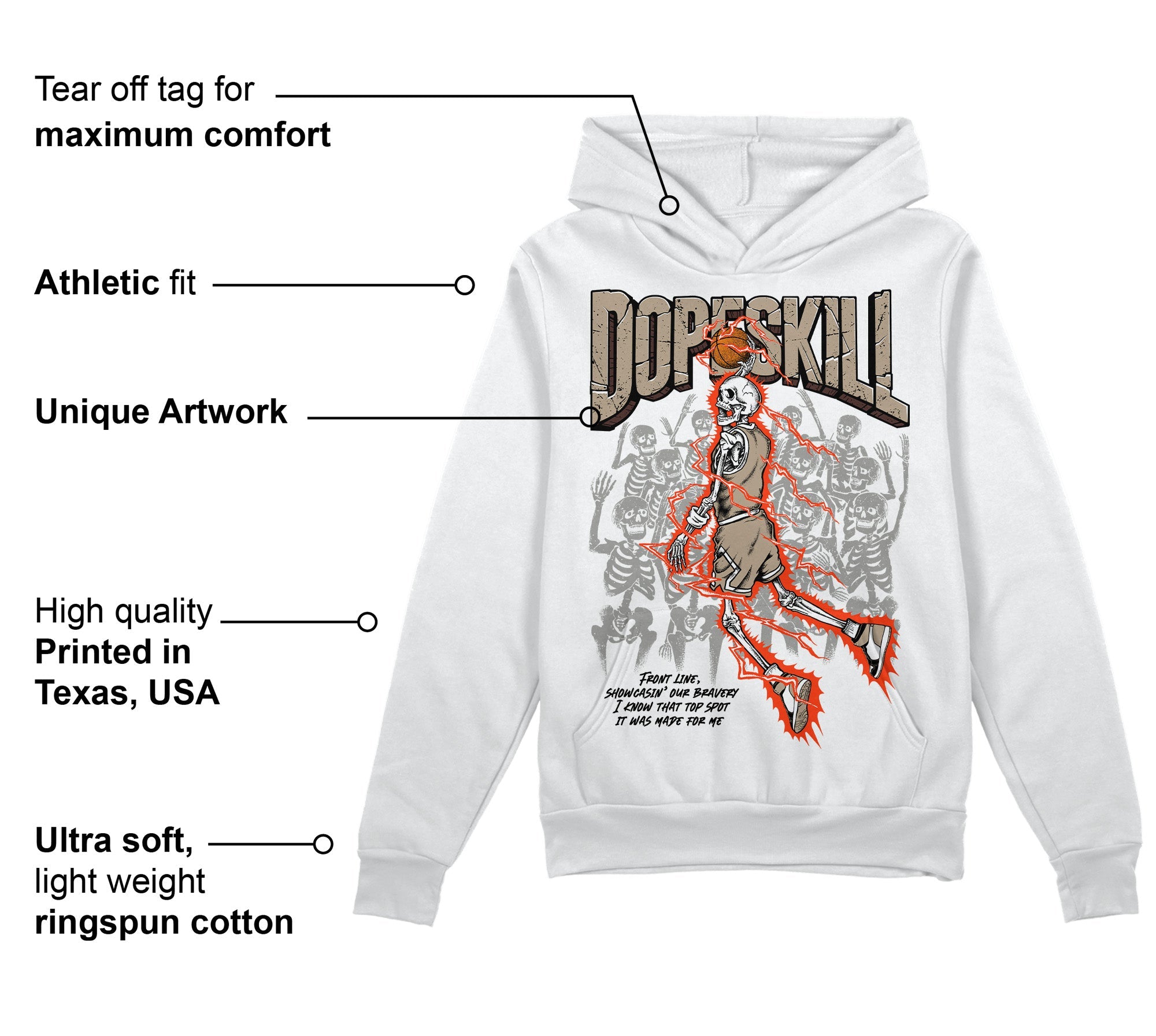 Latte 1s superstreetwear Hoodie Sweatshirt Thunder Dunk Graphic
