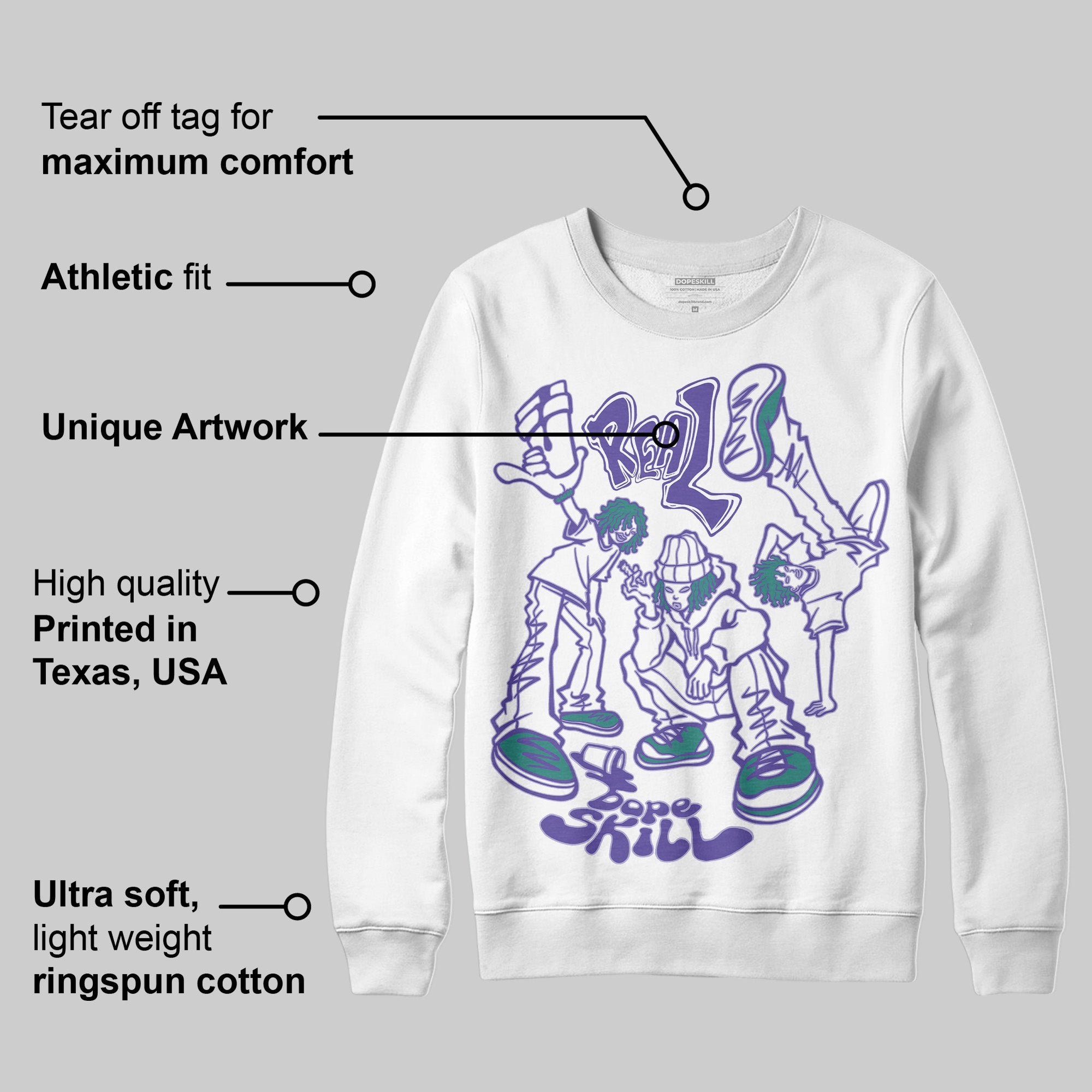 Grape 5s superstreetwear Sweatshirt Real Y2K Players Graphic